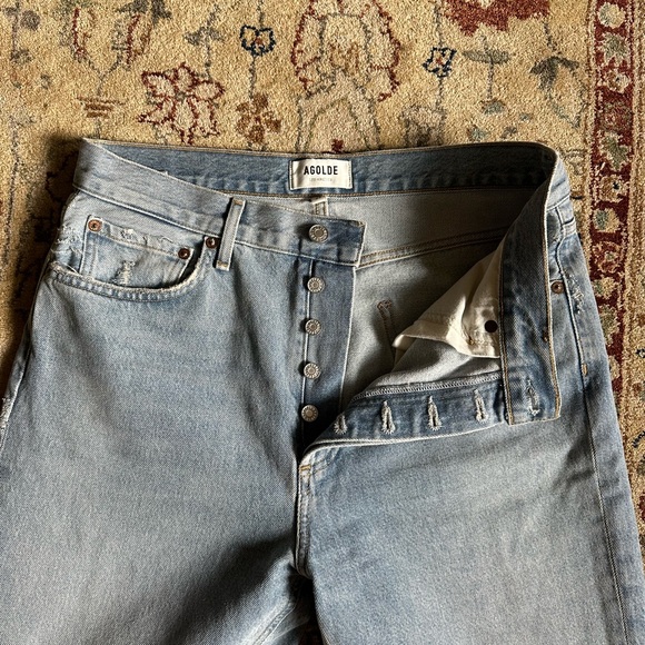 AGOLDE Lana Mid Rise Straight Jeans - Picture 7 of 11